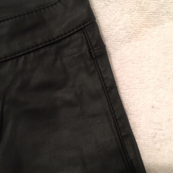 NWOT Black Faux Leather High Waisted Skinny Pants - Picture 5 of 15
